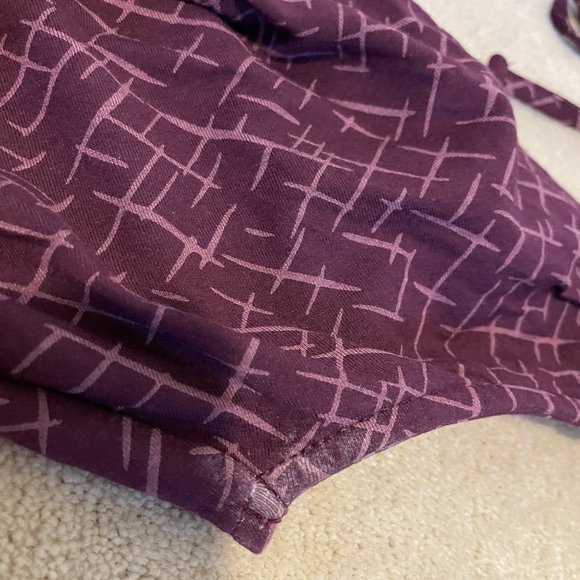 Purple Pencil Wrap Dress - Picture 8 of 10